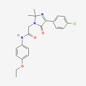 2-[4-(4-chlorophenyl)-2,2-dimethyl-5-oxo-2,5-dihydro-1H-imidazol-1-yl]-N-(4-ethoxyphenyl)acetamide