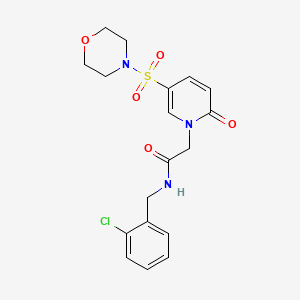 N-(2-chlorobenzyl)-2-[5-(morpholin-4-ylsulfonyl)-2-oxopyridin-1(2H)-yl]acetamide