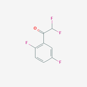 molecular formula C8H4F4O B2986662 1-(2,5-二氟苯基)-2,2-二氟乙酮 CAS No. 653-15-6