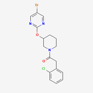 1-(3-((5-Bromopyrimidin-2-yl)oxy)piperidin-1-yl)-2-(2-chlorophenyl)ethanone