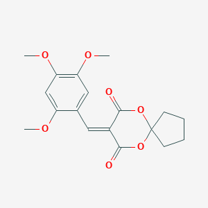 molecular formula C18H20O7 B298668 8-(2,4,5-Trimethoxybenzylidene)-6,10-dioxaspiro[4.5]decane-7,9-dione 