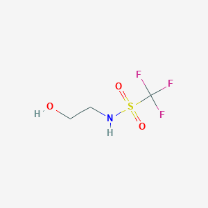 molecular formula C3H6F3NO3S B2986680 1,1,1-trifluoro-N-(2-hydroxyethyl)methanesulfonamide CAS No. 40630-40-8