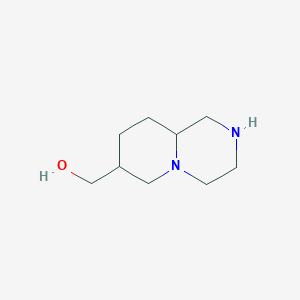 molecular formula C9H18N2O B2986681 (Octahydro-1H-pyrido[1,2-A]pyrazin-7-YL)methanol CAS No. 1097253-02-5; 145012-50-6