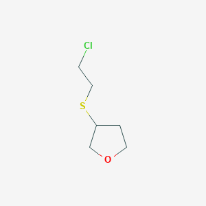 3-[(2-Chloroethyl)sulfanyl]oxolane