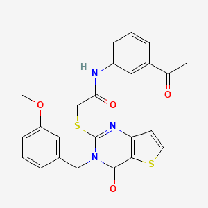 N-(3-acetylphenyl)-2-{[3-(3-methoxybenzyl)-4-oxo-3,4-dihydrothieno[3,2-d]pyrimidin-2-yl]sulfanyl}acetamide
