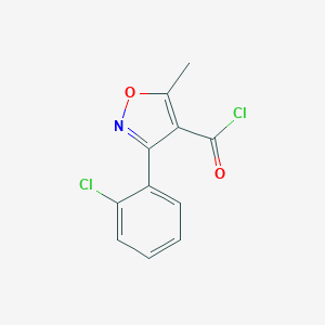 molecular formula C11H7Cl2NO2 B029867 3-(2-氯苯基)-5-甲基异恶唑-4-甲酰氯 CAS No. 25629-50-9