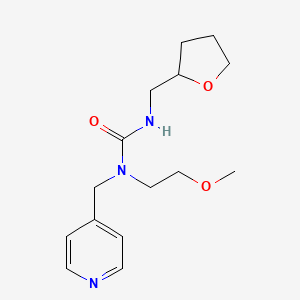 1-(2-Methoxyethyl)-1-(pyridin-4-ylmethyl)-3-((tetrahydrofuran-2-yl)methyl)urea