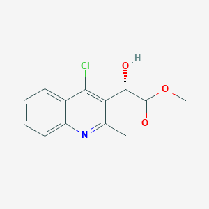 molecular formula C13H12ClNO3 B2986725 (S)-甲基 2-(4-氯-2-甲基喹啉-3-基)-2-羟基乙酸酯 CAS No. 1402597-30-1