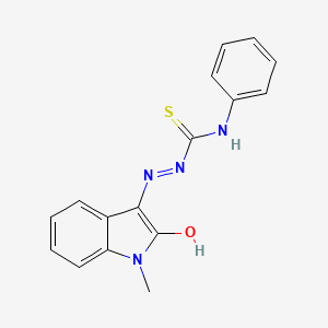 molecular formula C16H14N4OS B2986726 1-Methylisatin, 3-(4-phenylthiosemicarbazide) CAS No. 79560-75-1
