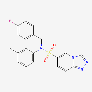 N-[(4-fluorophenyl)methyl]-N-(3-methylphenyl)-[1,2,4]triazolo[4,3-a]pyridine-6-sulfonamide