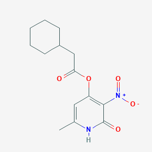 (6-methyl-3-nitro-2-oxo-1H-pyridin-4-yl) 2-cyclohexylacetate