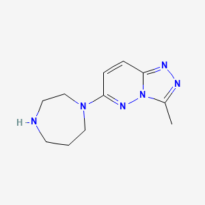 molecular formula C11H16N6 B2986744 6-(1,4-Diazepan-1-yl)-3-methyl-[1,2,4]triazolo[4,3-b]pyridazine CAS No. 2380143-79-1