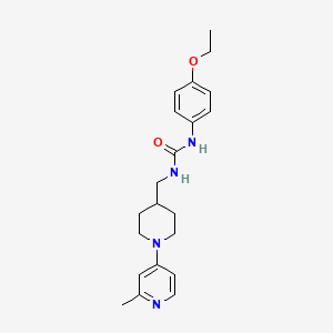 molecular formula C21H28N4O2 B2986754 1-(4-乙氧基苯基)-3-((1-(2-甲基吡啶-4-基)哌啶-4-基)甲基)脲 CAS No. 2034615-95-5