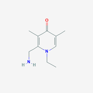 molecular formula C10H16N2O B2986778 2-(氨基甲基)-1-乙基-3,5-二甲基吡啶-4(1H)-酮 CAS No. 2279124-36-4