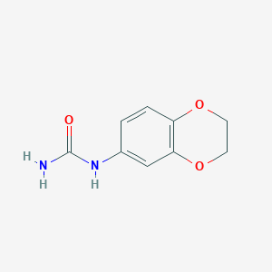 molecular formula C9H10N2O3 B2986797 (2,3-Dihydro-1,4-benzodioxin-6-yl)urea CAS No. 554408-58-1