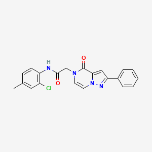 N-(2-chloro-4-methylphenyl)-2-(4-oxo-2-phenylpyrazolo[1,5-a]pyrazin-5(4H)-yl)acetamide