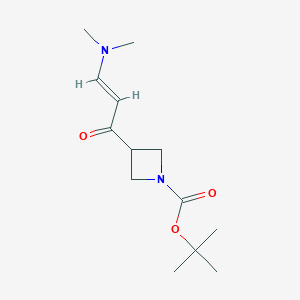 molecular formula C13H22N2O3 B2986836 叔丁基 3-[(2E)-3-(二甲氨基)丙-2-烯酰]氮杂环丁烷-1-羧酸酯 CAS No. 1236861-77-0