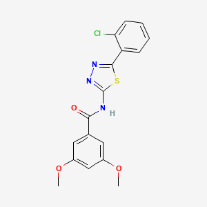 molecular formula C17H14ClN3O3S B2986857 N-(5-(2-chlorophenyl)-1,3,4-thiadiazol-2-yl)-3,5-dimethoxybenzamide CAS No. 392241-69-9