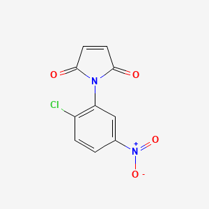 molecular formula C10H5ClN2O4 B2986871 1-(2-氯-5-硝基苯基)-2,5-二氢-1H-吡咯-2,5-二酮 CAS No. 313069-92-0