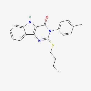 2-(butylthio)-3-(p-tolyl)-3H-pyrimido[5,4-b]indol-4(5H)-one