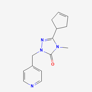 3-(cyclopent-3-en-1-yl)-4-methyl-1-[(pyridin-4-yl)methyl]-4,5-dihydro-1H-1,2,4-triazol-5-one