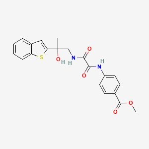 Methyl 4-(2-((2-(benzo[b]thiophen-2-yl)-2-hydroxypropyl)amino)-2-oxoacetamido)benzoate