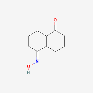 molecular formula C10H15NO2 B2986901 (5E)-5-hydroxyimino-2,3,4,4a,6,7,8,8a-octahydronaphthalen-1-one CAS No. 19288-46-1