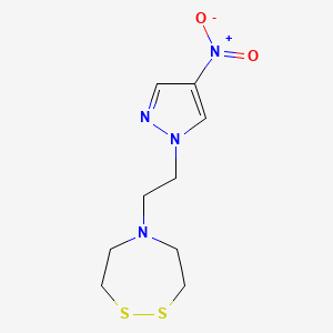 5-[2-(4-nitro-1H-pyrazol-1-yl)ethyl]-1,2,5-dithiazepane
