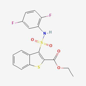 Ethyl 3-[(2,5-difluorophenyl)sulfamoyl]-1-benzothiophene-2-carboxylate