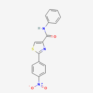 2-(4-nitrophenyl)-N-phenyl-1,3-thiazole-4-carboxamide