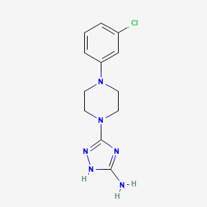 3-[4-(3-chlorophenyl)piperazino]-1H-1,2,4-triazol-5-amine