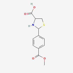 2-[4-(Methoxycarbonyl)phenyl]-1,3-thiazolidine-4-carboxylic acid