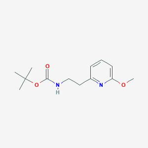 molecular formula C13H20N2O3 B2986923 tert-Butyl (2-(6-methoxypyridin-2-yl)ethyl)carbamate CAS No. 2205310-32-1