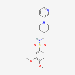 3,4-dimethoxy-N-((1-(pyridin-3-yl)piperidin-4-yl)methyl)benzenesulfonamide