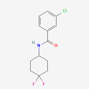 molecular formula C13H14ClF2NO B2986932 3-氯-N-(4,4-二氟环己基)苯甲酰胺 CAS No. 2034561-08-3