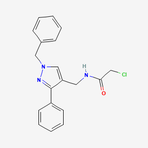 N-[(1-benzyl-3-phenyl-1H-pyrazol-4-yl)methyl]-2-chloroacetamide