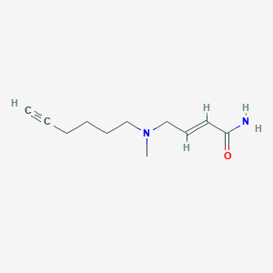 (E)-4-[Hex-5-ynyl(methyl)amino]but-2-enamide