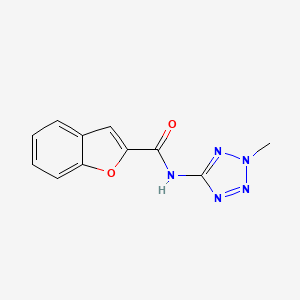 molecular formula C11H9N5O2 B2986978 N-(2-methyl-2H-tetrazol-5-yl)-1-benzofuran-2-carboxamide CAS No. 577980-81-5