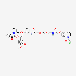 molecular formula C50H65ClN4O12 B2986984 KB02-Slf CAS No. 2384184-40-9