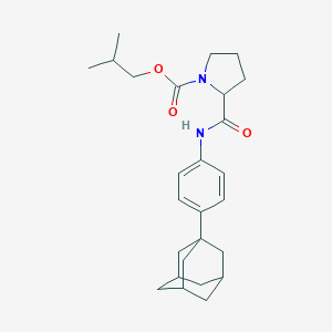 molecular formula C26H36N2O3 B298699 Isobutyl 2-{[4-(1-adamantyl)anilino]carbonyl}-1-pyrrolidinecarboxylate 