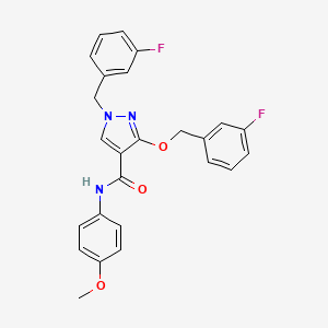 1-(3-fluorobenzyl)-3-((3-fluorobenzyl)oxy)-N-(4-methoxyphenyl)-1H-pyrazole-4-carboxamide