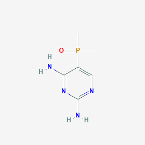 molecular formula C6H11N4OP B2987000 5-Dimethylphosphorylpyrimidine-2,4-diamine CAS No. 2460756-88-9