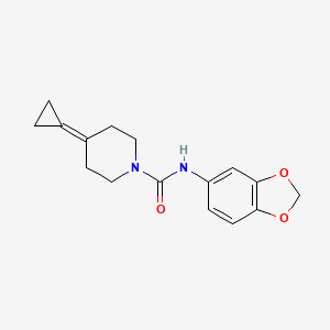 N-(benzo[d][1,3]dioxol-5-yl)-4-cyclopropylidenepiperidine-1-carboxamide