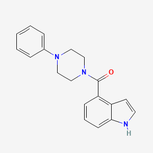 molecular formula C19H19N3O B2987008 (1H-indol-4-yl)(4-phenylpiperazin-1-yl)methanone CAS No. 1790478-54-4