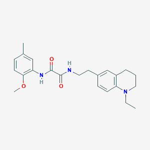 molecular formula C23H29N3O3 B2987009 N1-(2-(1-ethyl-1,2,3,4-tetrahydroquinolin-6-yl)ethyl)-N2-(2-methoxy-5-methylphenyl)oxalamide CAS No. 955530-94-6