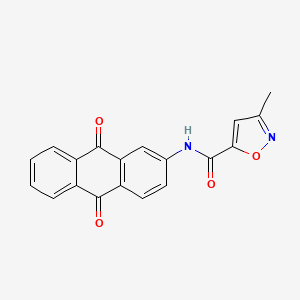 molecular formula C19H12N2O4 B2987027 N-(9,10-dioxo-9,10-dihydroanthracen-2-yl)-3-methylisoxazole-5-carboxamide CAS No. 953212-01-6