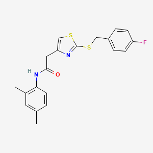 N-(2,4-dimethylphenyl)-2-(2-((4-fluorobenzyl)thio)thiazol-4-yl)acetamide