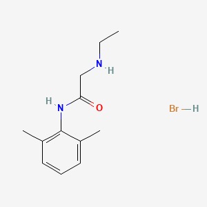 molecular formula C12H19BrN2O B2987037 N-(2,6-二甲苯基)-2-(乙氨基)乙酰胺氢溴酸盐 CAS No. 2173638-19-0