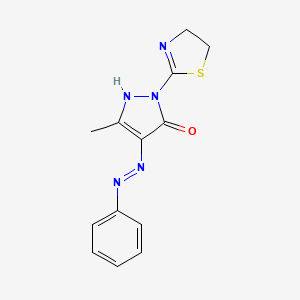 1-(4,5-dihydro-1,3-thiazol-2-yl)-3-methyl-1H-pyrazole-4,5-dione 4-(N-phenylhydrazone)