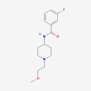 3-fluoro-N-(1-(2-methoxyethyl)piperidin-4-yl)benzamide